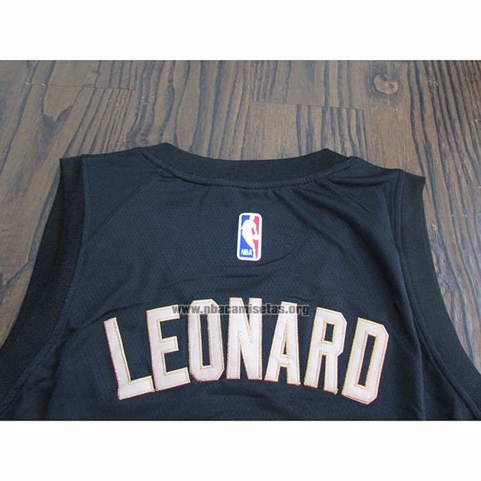 Camiseta Toronto Raptors Kawhi Leonard NO 2 Ciudad 2018 Negro